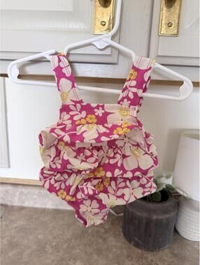 Carter's 12 Months Pink Floral Swim Suit One Piece